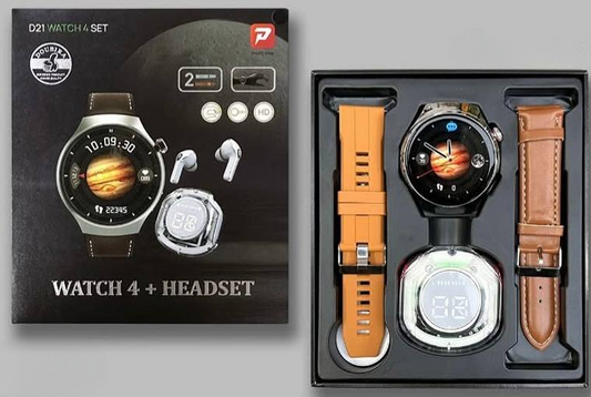 Coffret Montre Connectée 2 en 1 avec Écouteurs Bluetooth